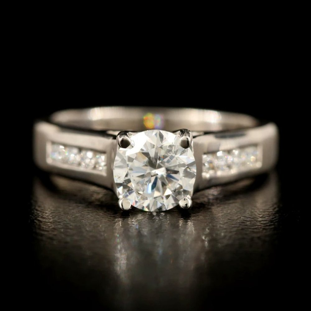 Platinum 1.12 CTW Diamond Ring